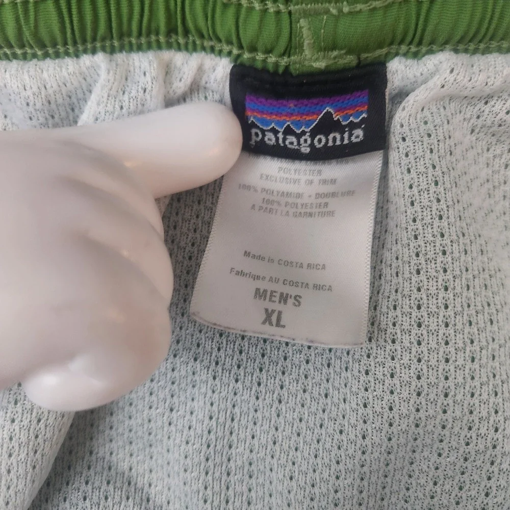 Patagonia Green Baggies Shorts XL Casual Mesh Lined Outdoor Sportswear 5